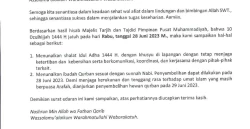 PP Muhammadiyah: Penyembelihan Hewan Qurban 28 Juni atau 29 Juni