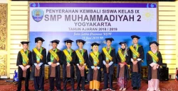 Wisuda dan Penyerahan Kembali Siswa Kelas IX, SMP Muhammadiyah 2 Yogyakarta