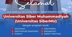 Selamat, Izin Universitas Siber Muhammadiyah Terbit