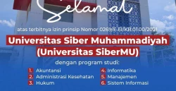 Selamat, Izin Universitas Siber Muhammadiyah Terbit