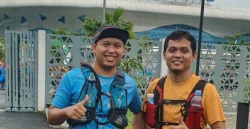Menggembirakan Muktamar 48, Dua Kader DIY Berlari 60 km ke Solo