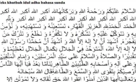 Khutbah Idul Adha pada Bahasa Sunda