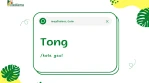 Penjelasan tentang Arti Kata Gaul "Tong"