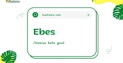 Penjelasan tentang Arti Kata Gaul "Ebes"