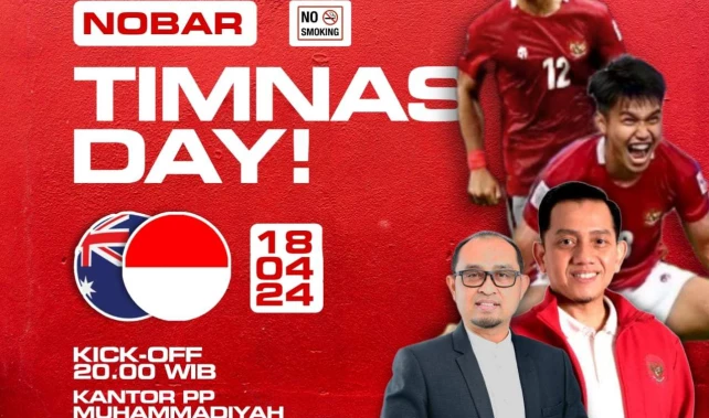 Dukung Timnas U-23 di Piala Asia, PP Muhammadiyah Gelar Nonton Bareng