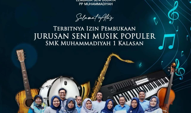 Pertama Kali! SMK Muhammadiyah 1 Kalasan Buka Jurusan Seni Musik Populer
